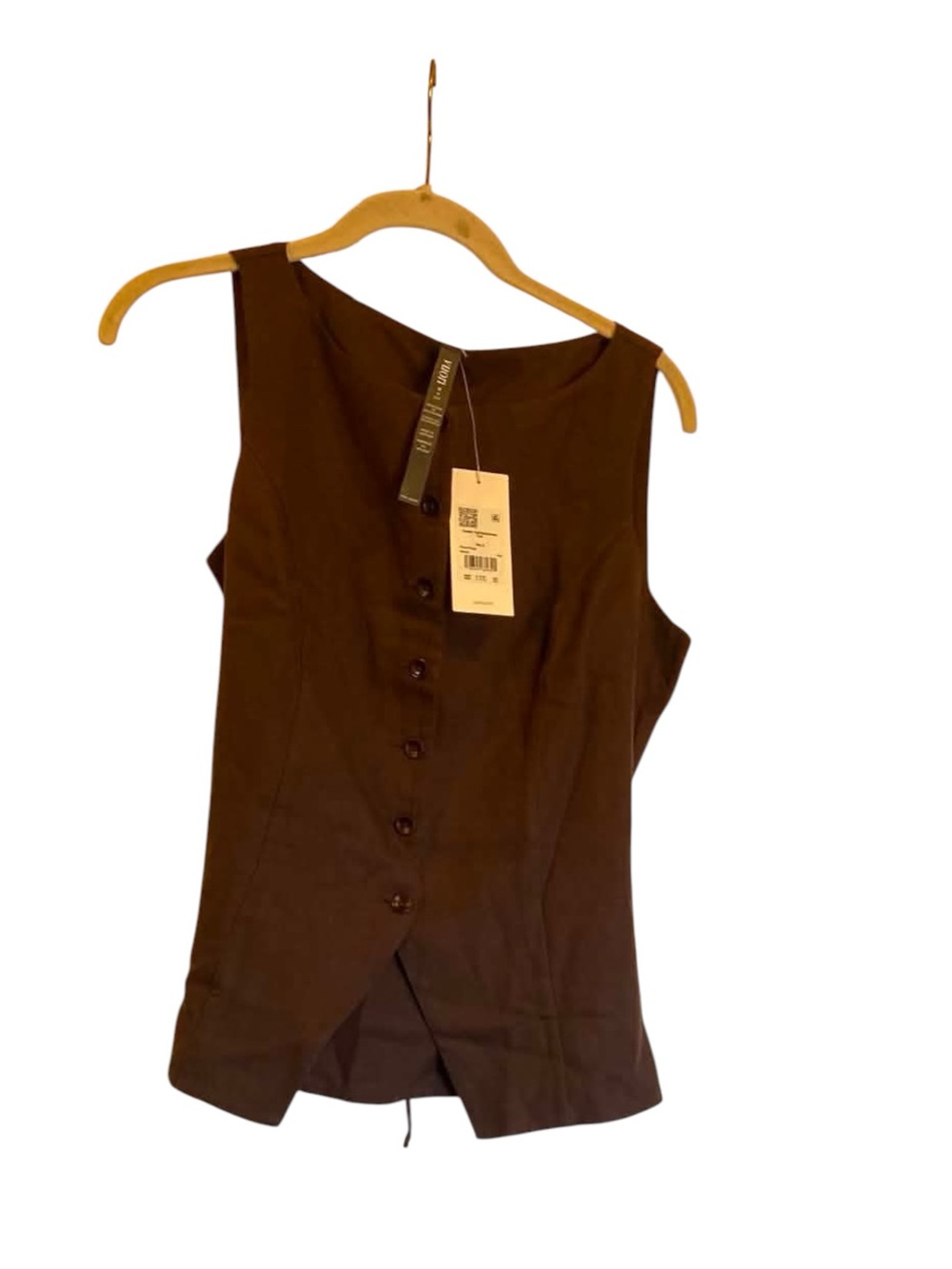 NWT Vuori Set Trestles Twill Wideleg/Button Down Tank FRENCH ROAST Size Small - Picture 2 of 6